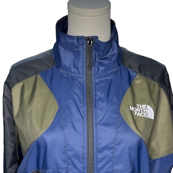 The North Face NWT Women’s TNF X Windbreaker Jacket in Blue/Black/Green Size S - Picture 5 of 15